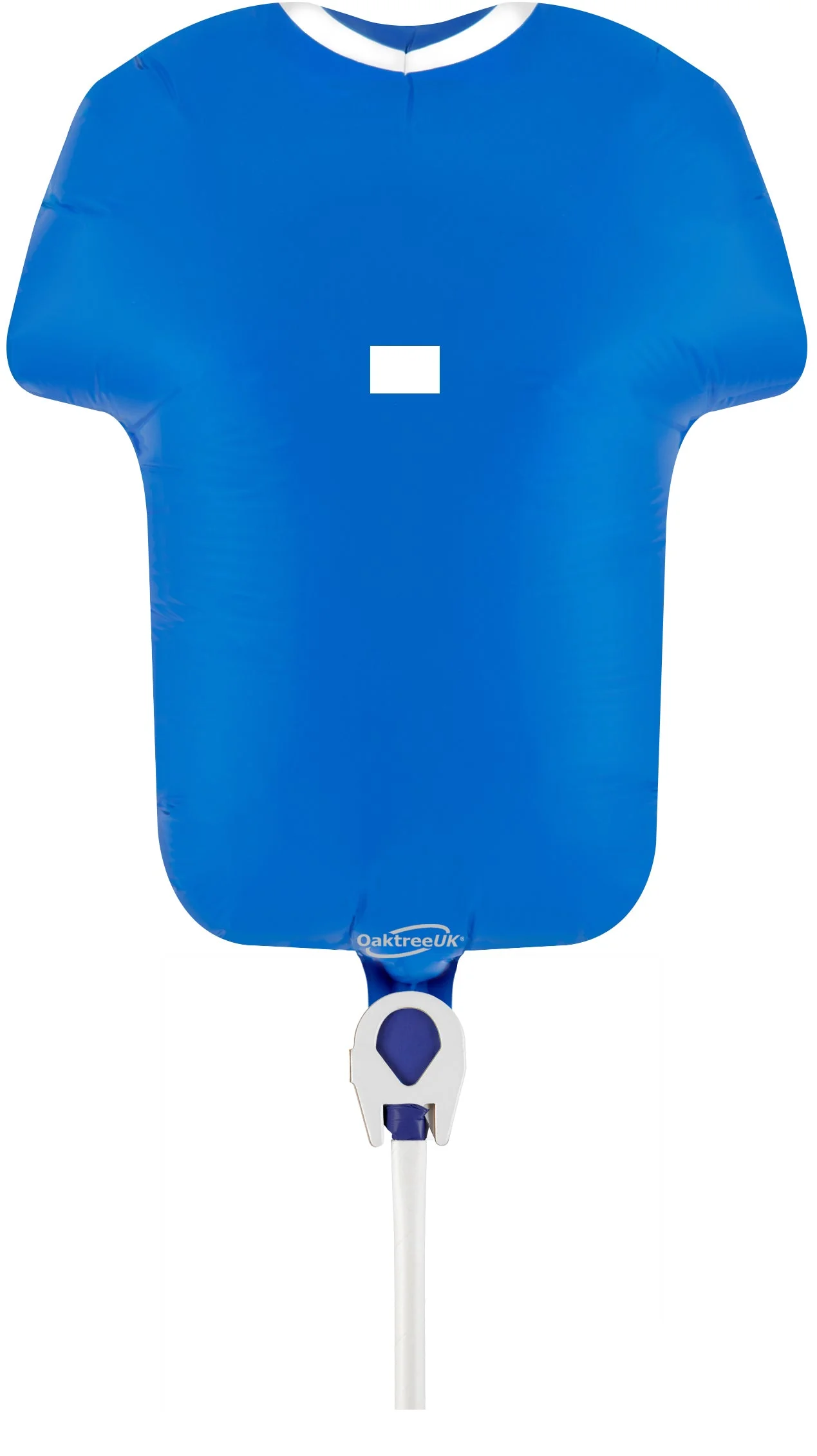 11" Airfill Only Oaktree Brand Sports Shirt Blue Metallic (For Air) Foil Balloon