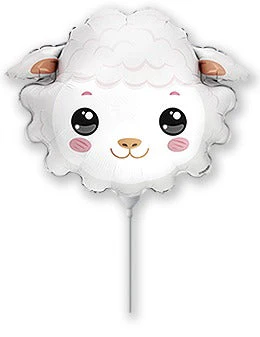 11" Airfill Only (Sticks Sold Separately) Sheep Mini Foil Balloon
