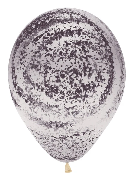 11" Sempertex/Betallatex Graffiti Grey Marble Latex Balloons