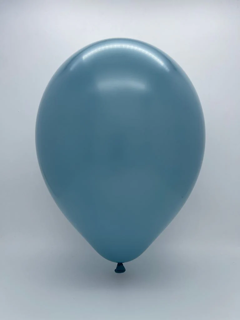 11" Blue Slate Tuftex Latex Balloons Designer Balloons (100 Per Bag) - Image 2