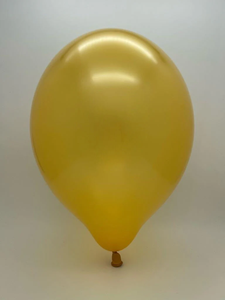 12" Cattex Premium Metal Rich Gold 50 Latex Balloons - Image 2