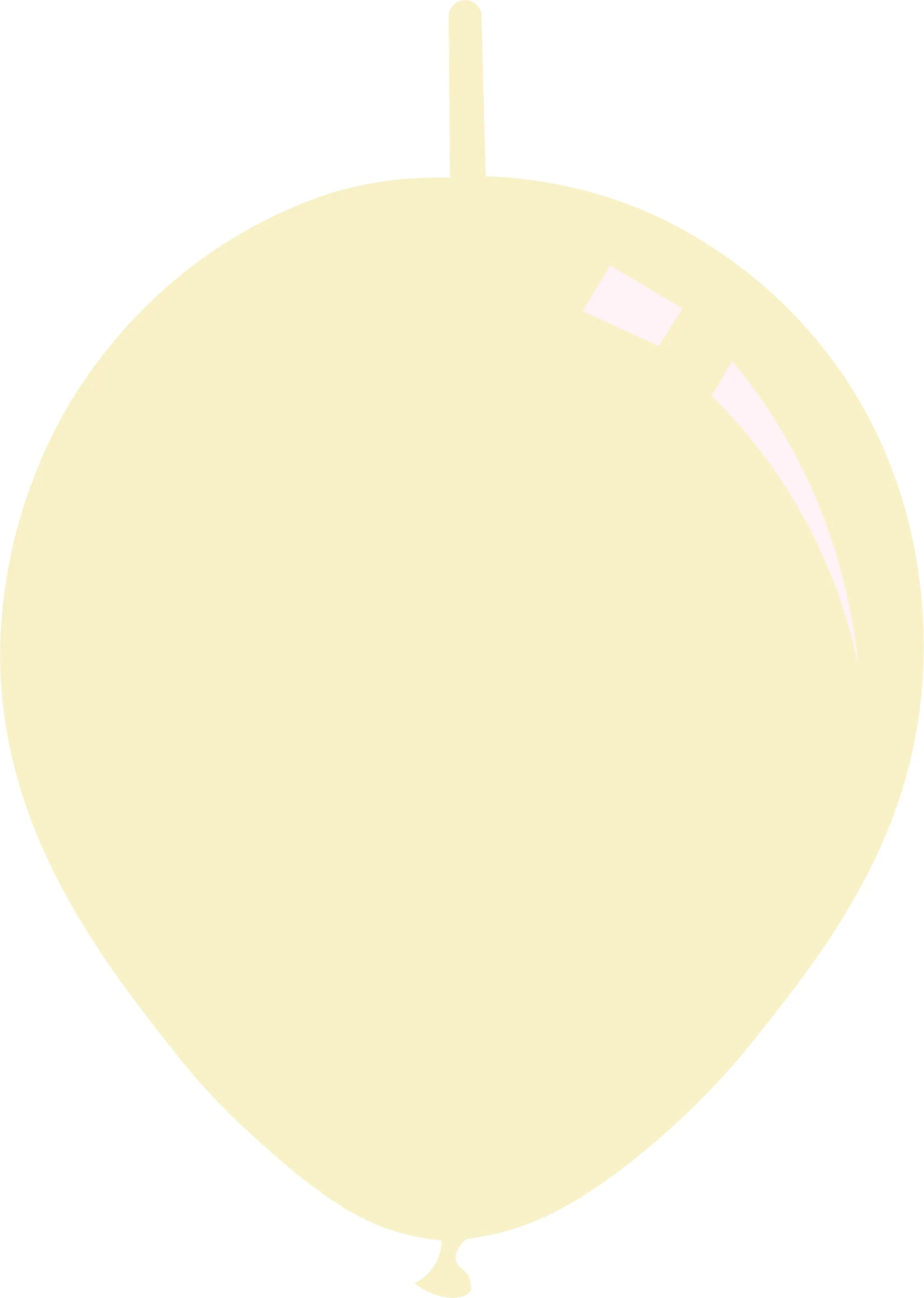 11" Deco Ivory Decomex Linking Latex Balloons (100 Per Bag)