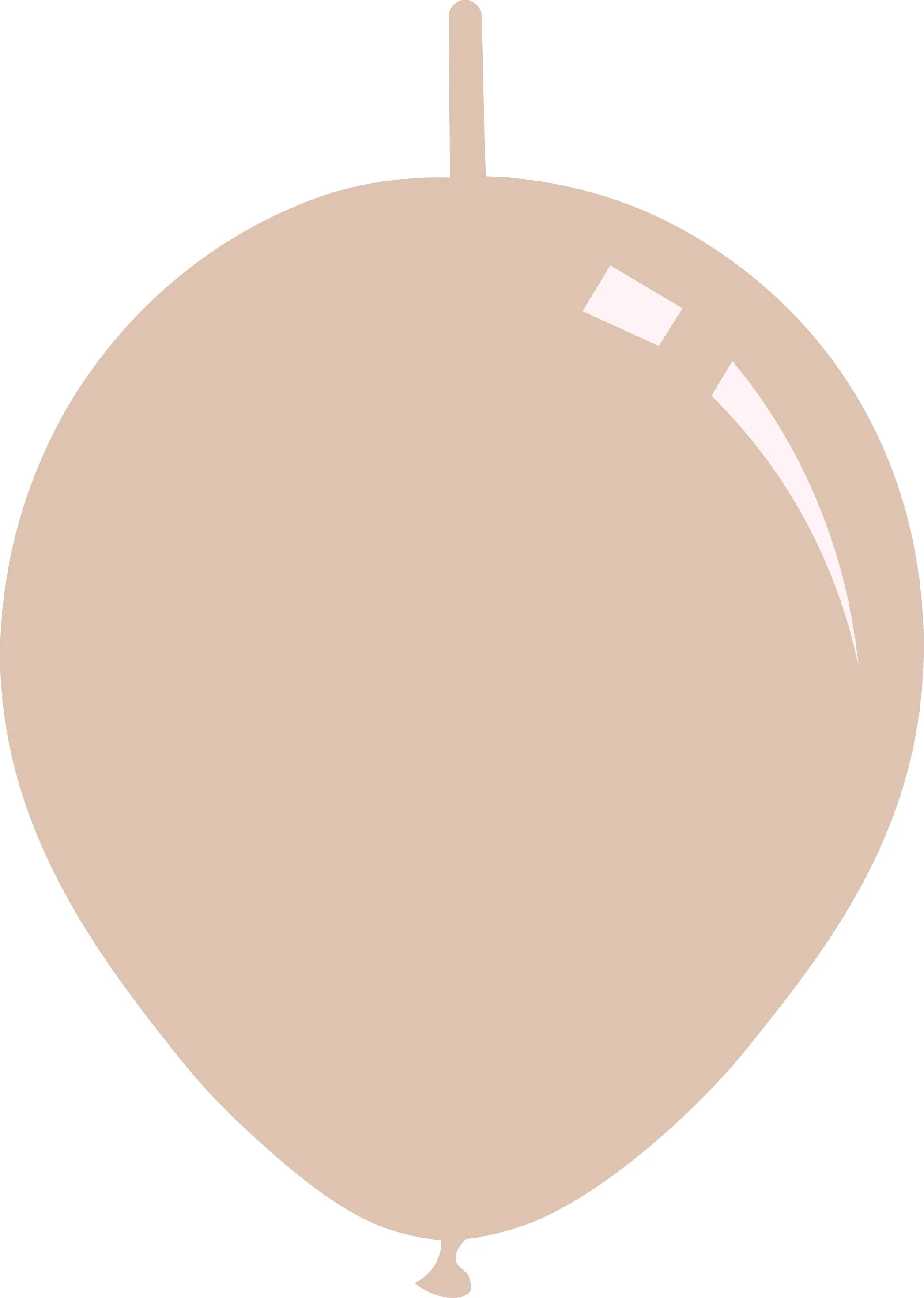 11" Deco Skin Blush ***New Shade*** Decomex Linking Latex Balloons (100 Per Bag)