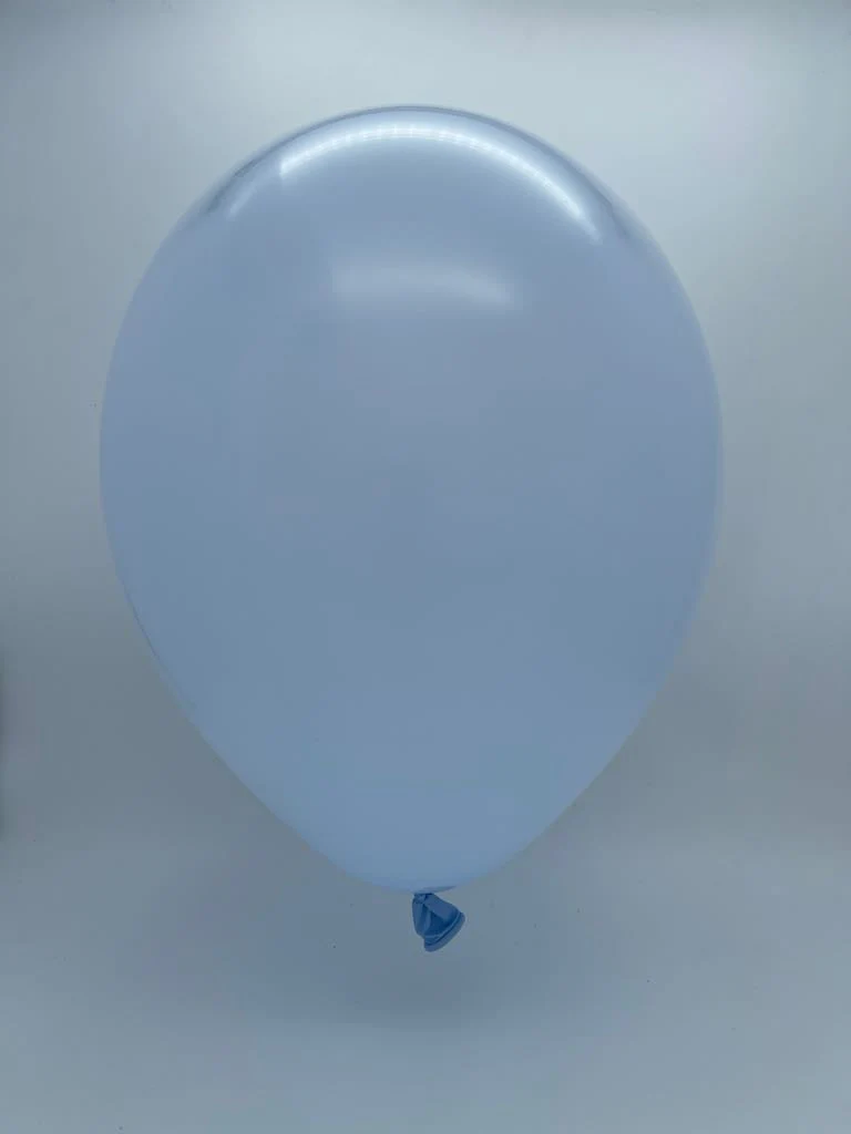 11" Deco Sky Blue Decomex Linking Latex Balloons (100 Per Bag) - Image 2