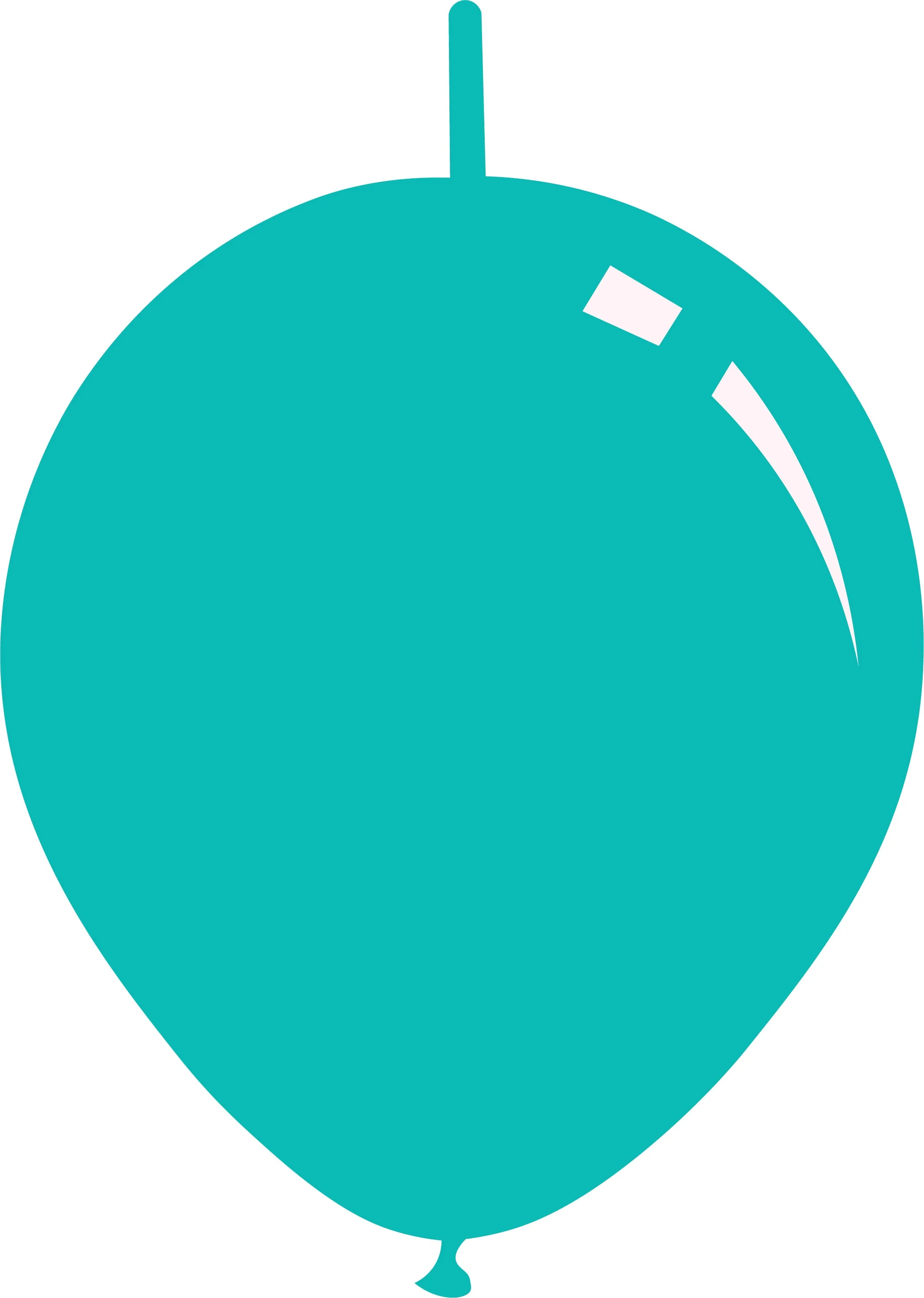 11" Deco Tiffany Blue Decomex Linking Latex Balloons (100 Per Bag)