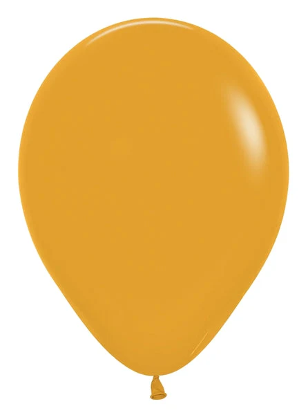 11" Latex Balloons (100 Per Bag) Deluxe Mustard Sempertex/Betallatex