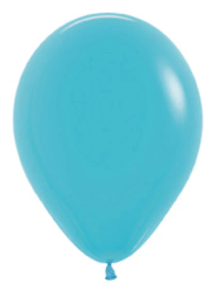11" Latex Balloons (100 Per Bag) Deluxe Turquoise Blue Sempertex/Betallatex