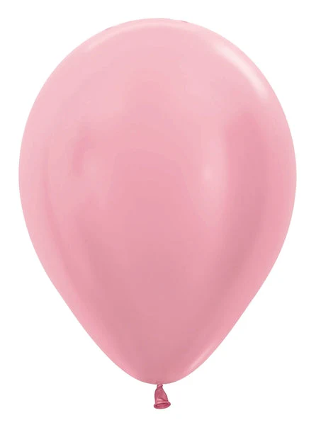 11" Latex Balloons (100 Per Bag) Metallic/Pearl Pink Sempertex/Betallatex