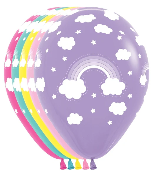 11" Magical Rainbow Balloons Latex Balloons (50 Per Bag) Sempertex/Betallatex