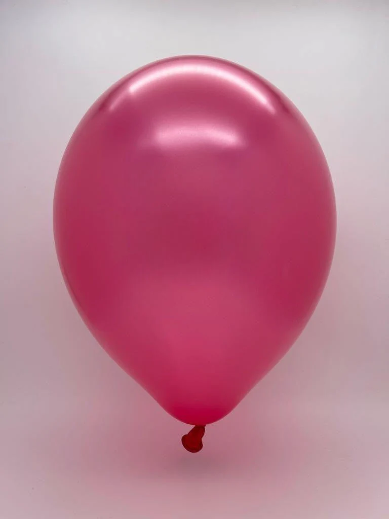 11" Pearl Metallic Fuchsia Tuftex Latex Balloons (100 Per Bag) - Image 2