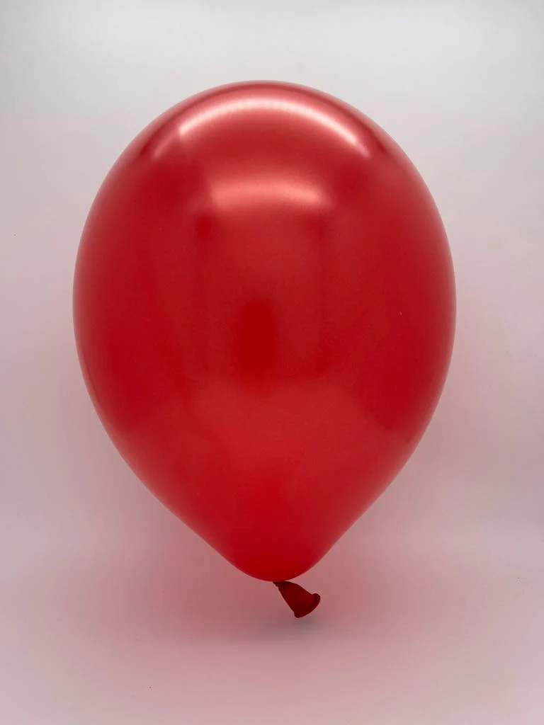 11" Pearl Metallic Starfire Red Tuftex Latex Balloons (100 Per Bag) - Image 2