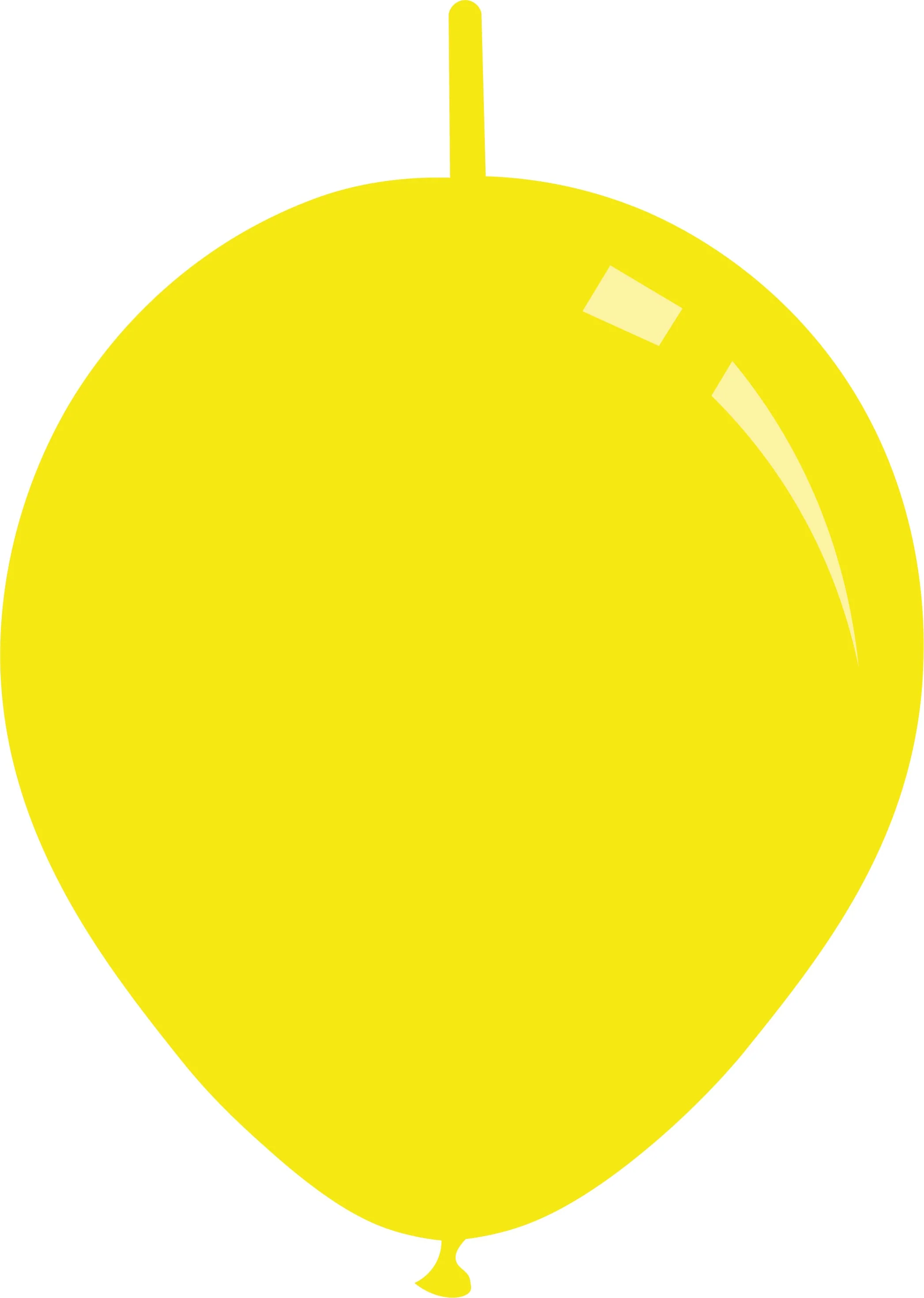 11" Standard Yellow Decomex Linking Latex Balloons (100 Per Bag)