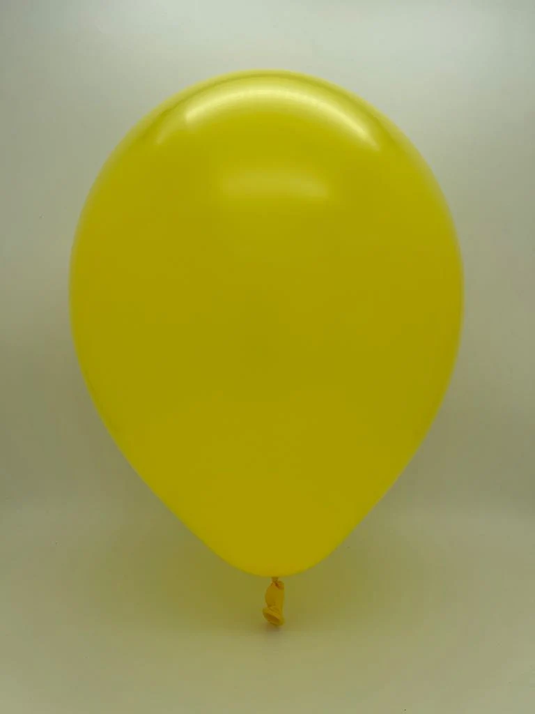 11" Standard Yellow Decomex Linking Latex Balloons (100 Per Bag) - Image 2