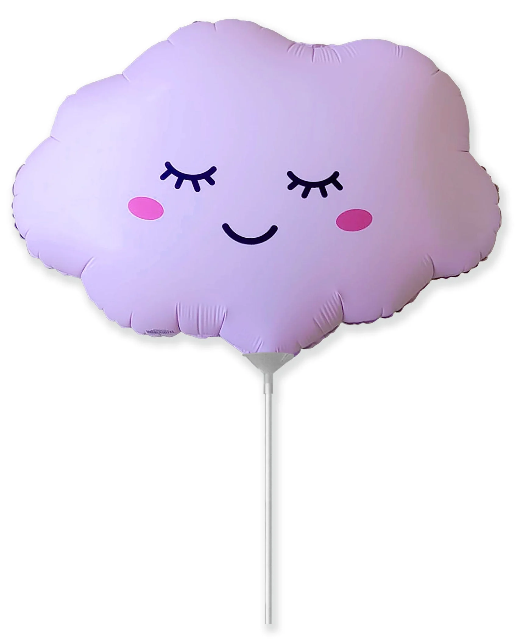 11" Airfill Only (Sticks Sold Separately) Cloud Matte Pink Mini Foil Balloon