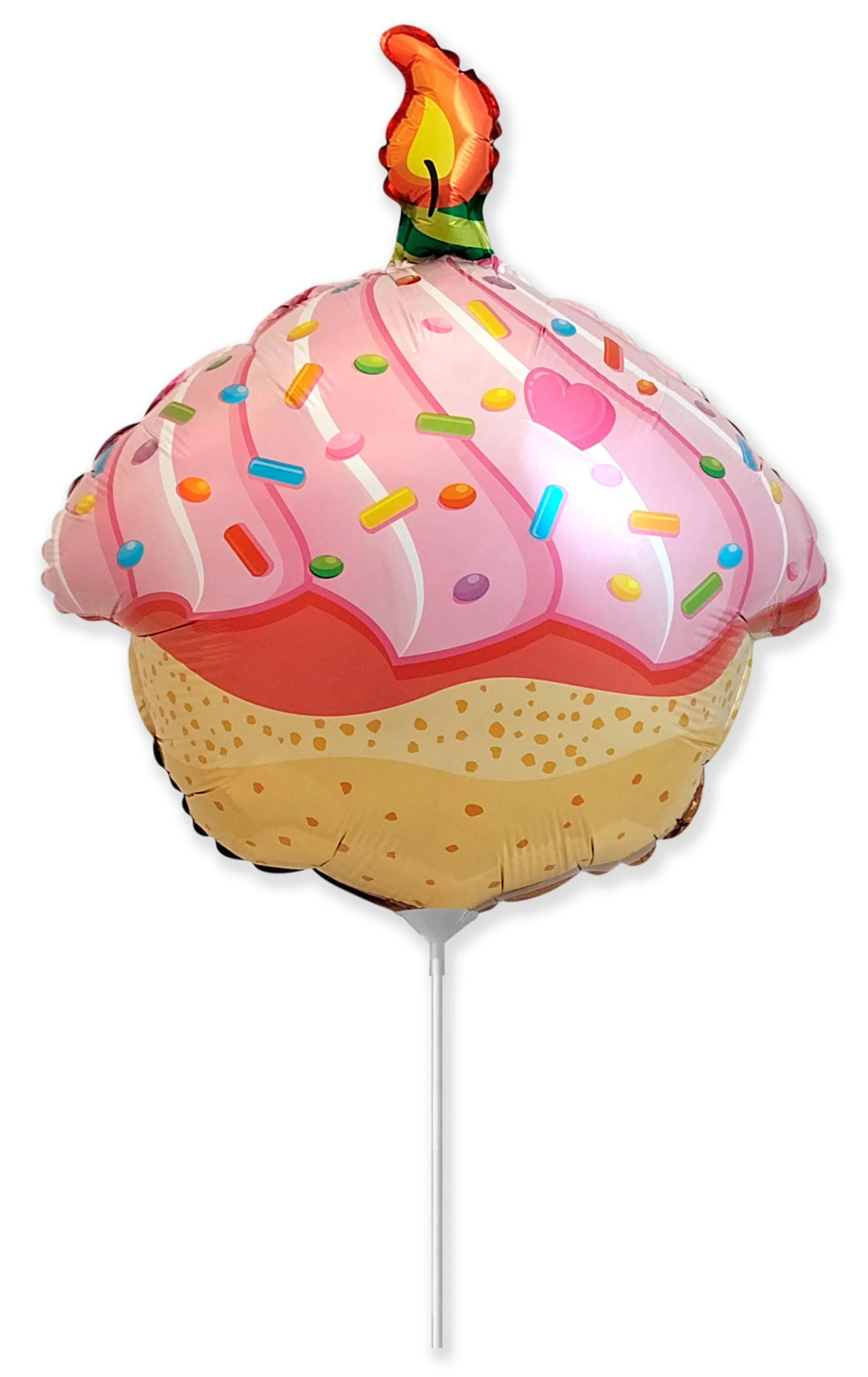 11" Airfill Only (Sticks Sold Separately) Cupcake Mini Foil Balloon