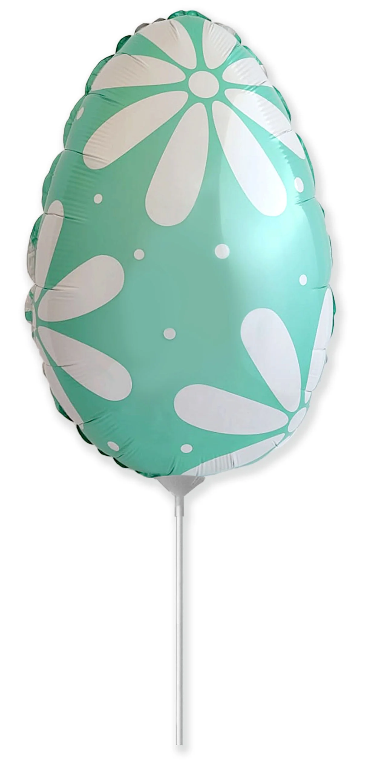 11" Airfill Only (Sticks Sold Separately) Easter Egg Green Mini Foil Balloon