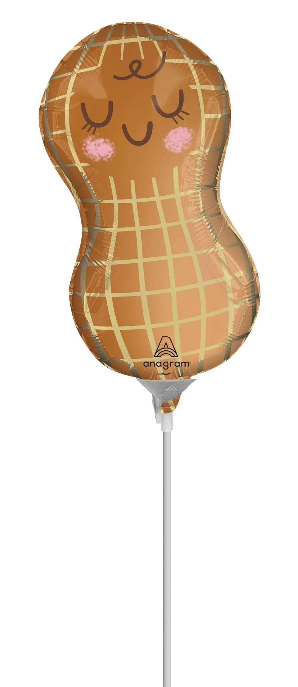 11" Airfill Only (Sticks Sold Separately) Mini Shape Little Peanut Foil Balloon