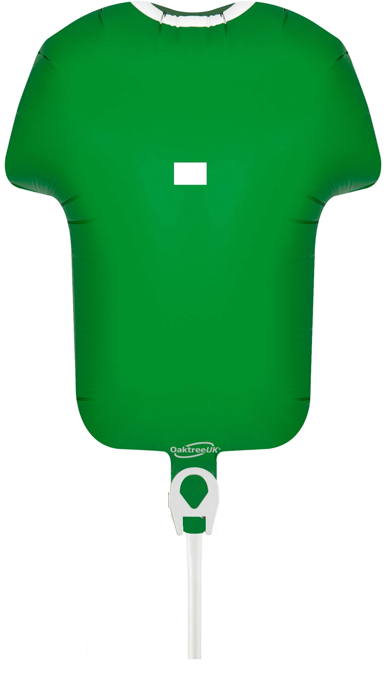 11" Airfill Only Oaktree Brand Sports Shirt Green Metallic (For Air) Foil Balloon