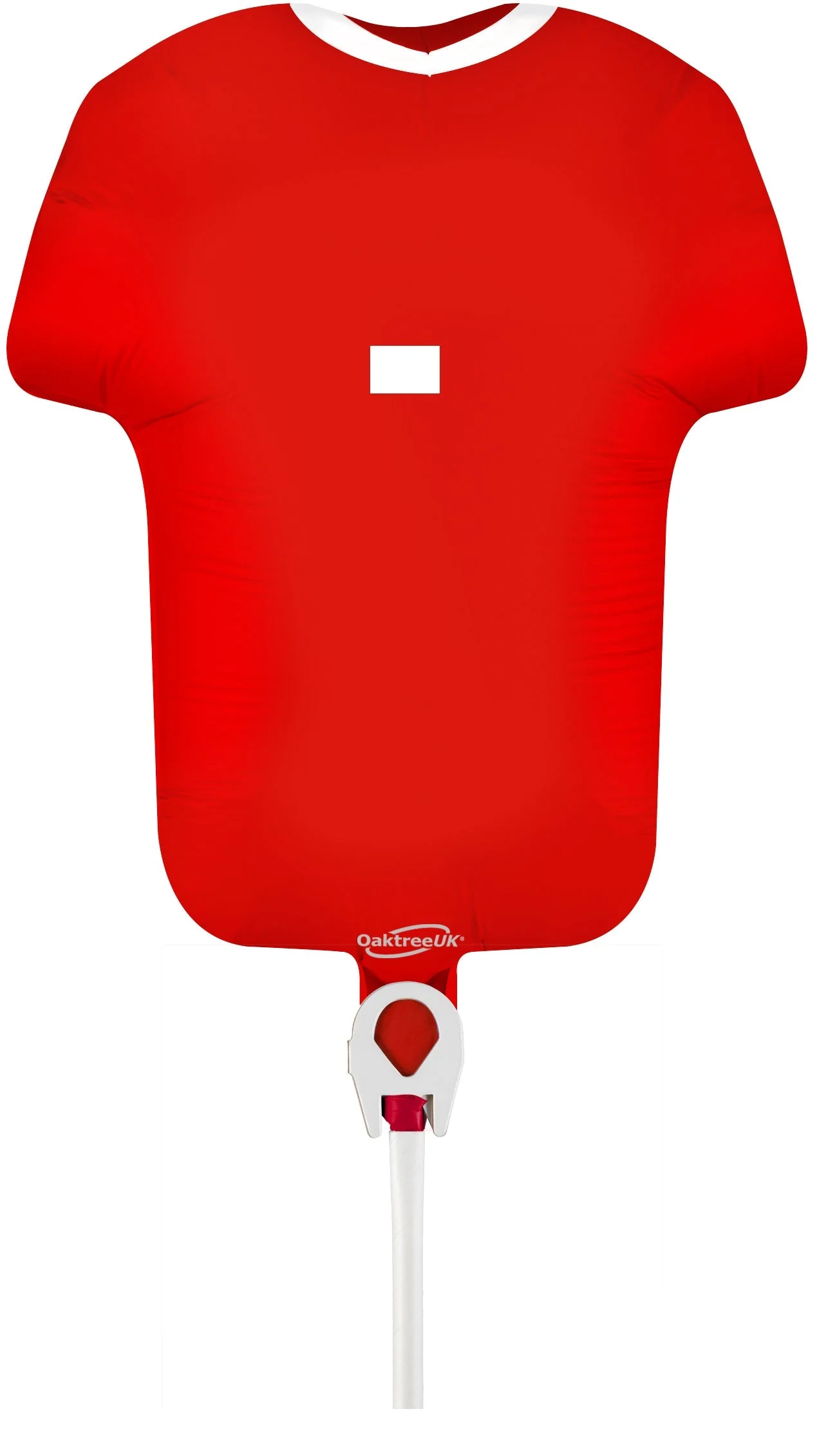 11" Airfill Only Oaktree Brand Sports Shirt Red Metallic (For Air) Foil Balloon