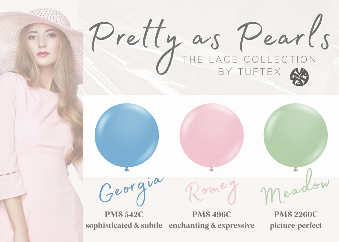 11" Georgia Pearl True Blue Tuftex Latex Balloons Designer Balloons (100 Per Bag) - Image 6