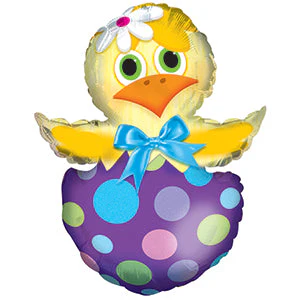 12" Airfill Only (Sticks Sold Separately) Chickie 'n Egg Mini-Shape Balloon