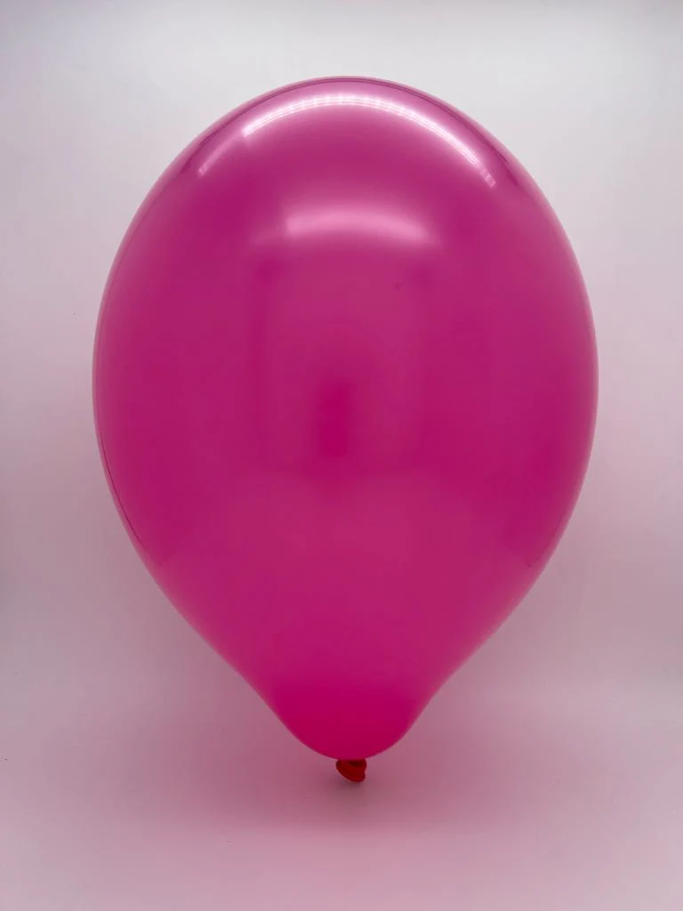 12" Cattex Premium Raspberry Pink Latex Balloons (50 Per Bag) - Image 2