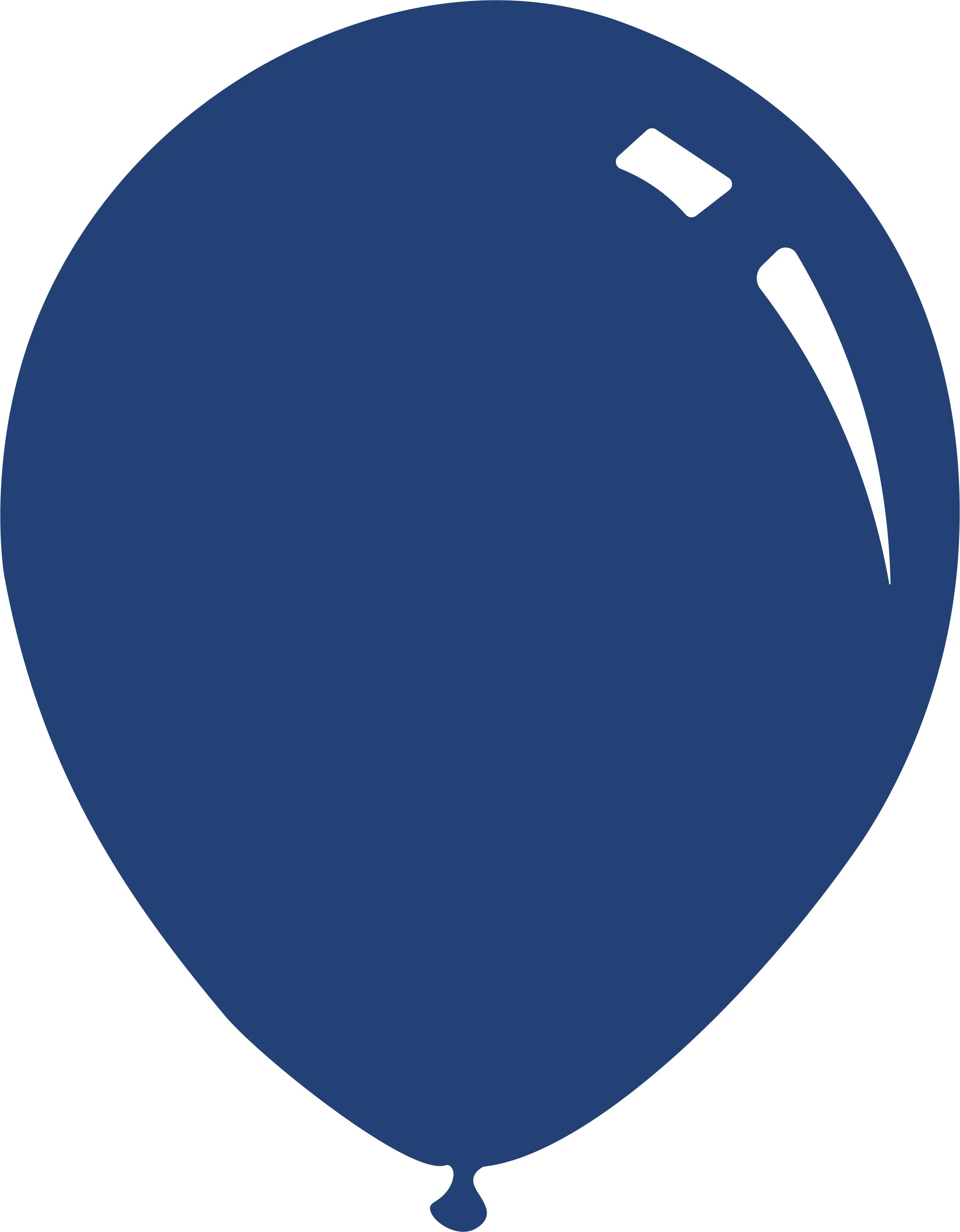 12" Crystal Dark Blue Decomex Latex Balloons (100 Per Bag)