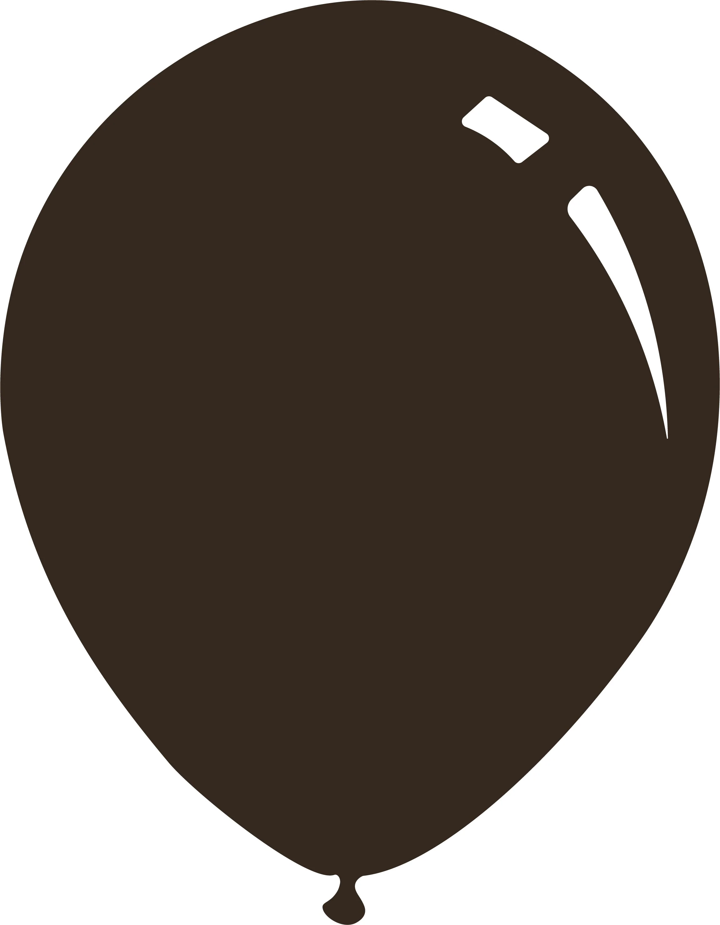 12" Deco Chocolate Decomex Latex Balloons (100 Per Bag)