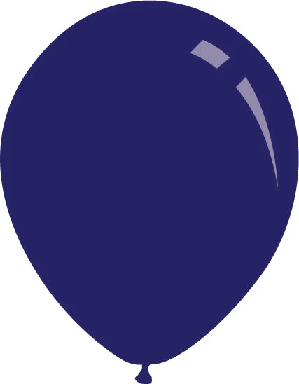12" Deco Midnight Night Blue Decomex Latex Balloons (100 Per Bag)