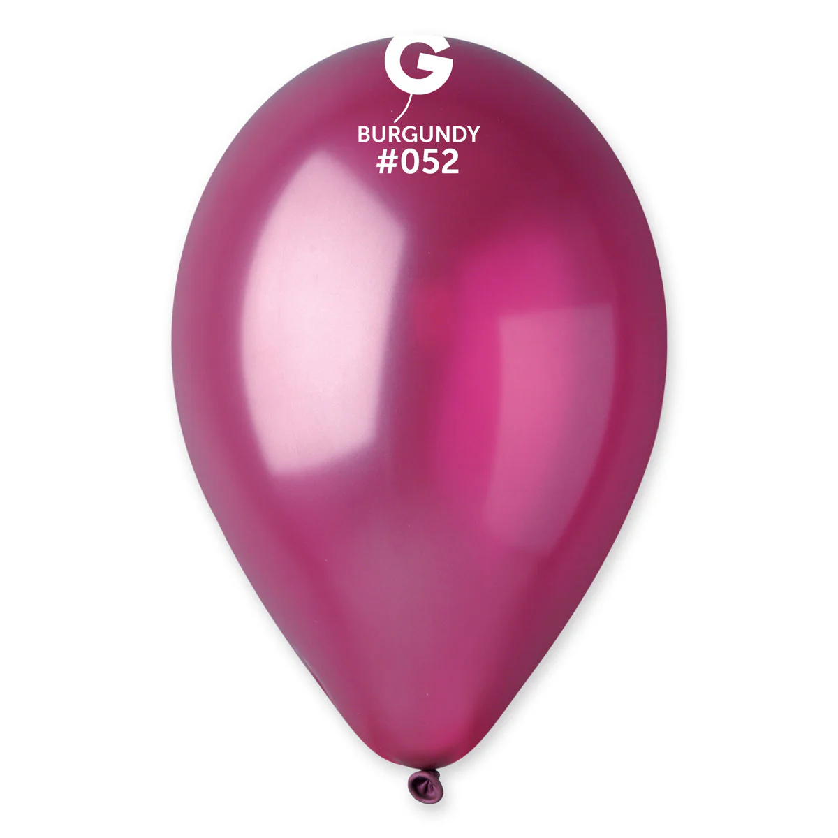 12" Gemar Latex Balloons (Bag of 50) Metallic Burgundy