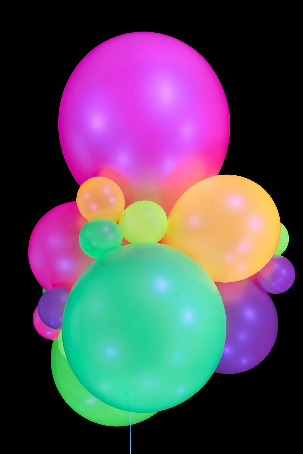 12" Gemar Latex Balloons (Bag of 50) Neon Balloons Neon Green - Image 4