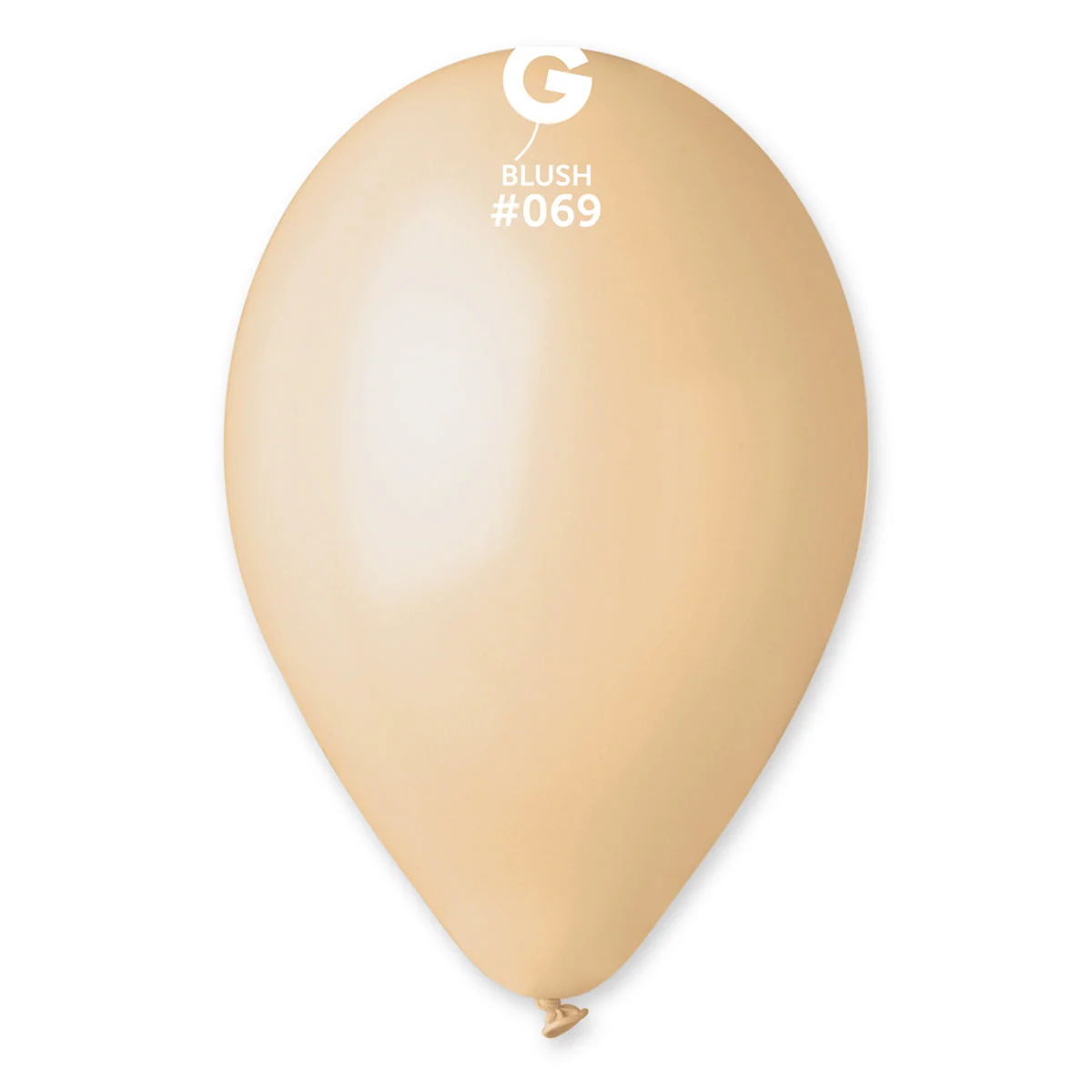 12" Gemar Latex Balloons (Bag of 50) Standard Blush