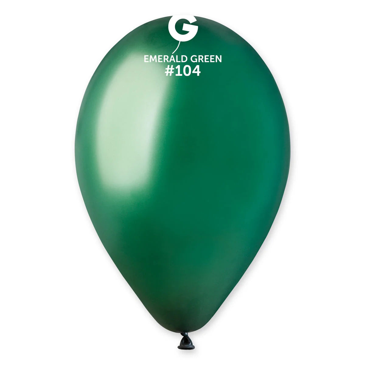 12" Gemar Latex Balloons (Bag of 50) Standard Emerald Green