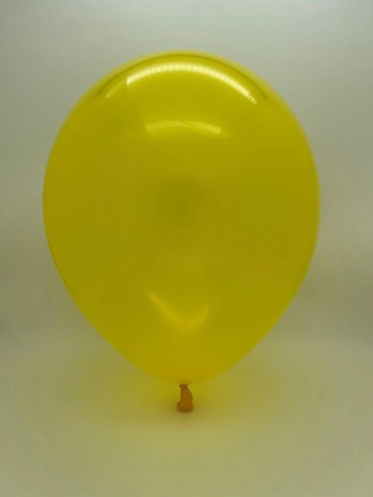12" Kalisan Latex Balloons Crystal Yellow (50 Per Bag) - Image 2