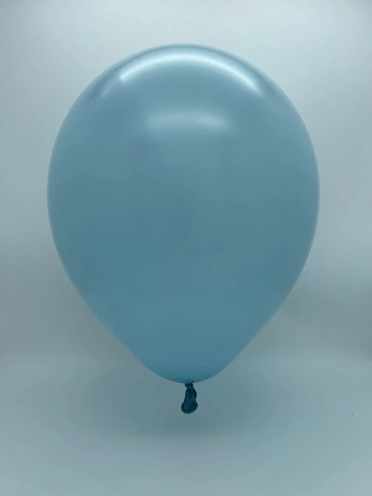 12" Kalisan Latex Balloons Retro Blue Glass (50 Per Bag) - Image 2