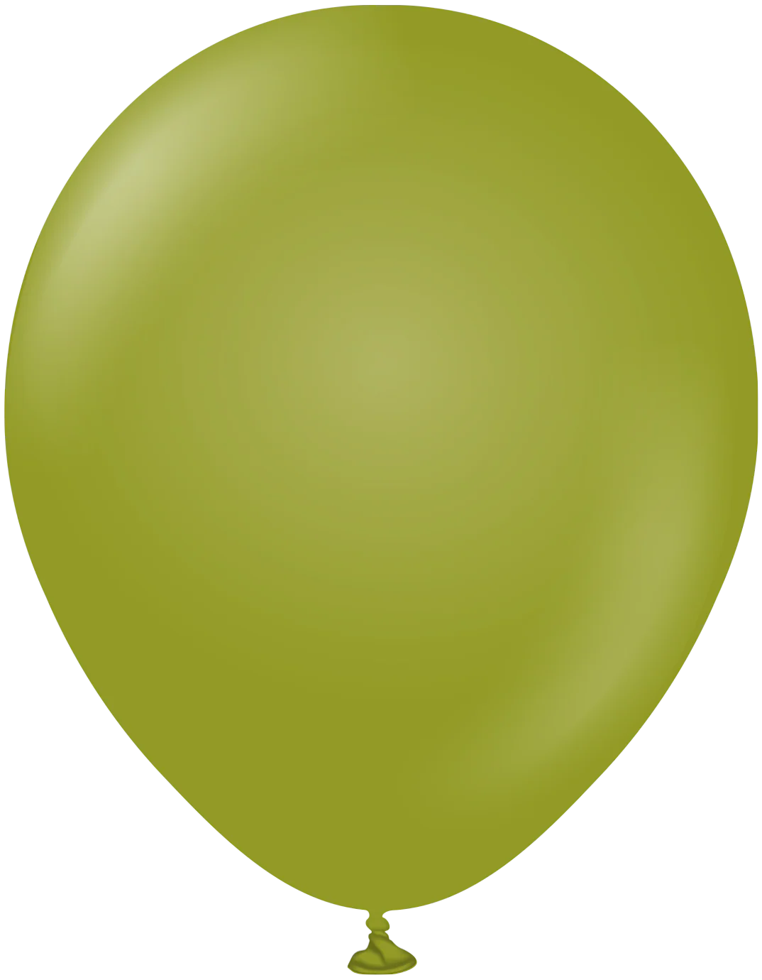 12" Kalisan Latex Balloons Retro Olive (50 Per Bag)