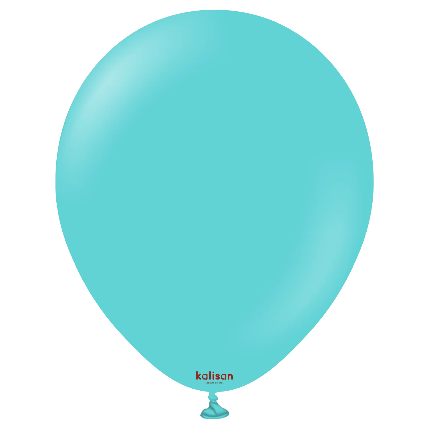 12" Kalisan Latex Balloons Standard Aqua Blue (50 Per Bag)