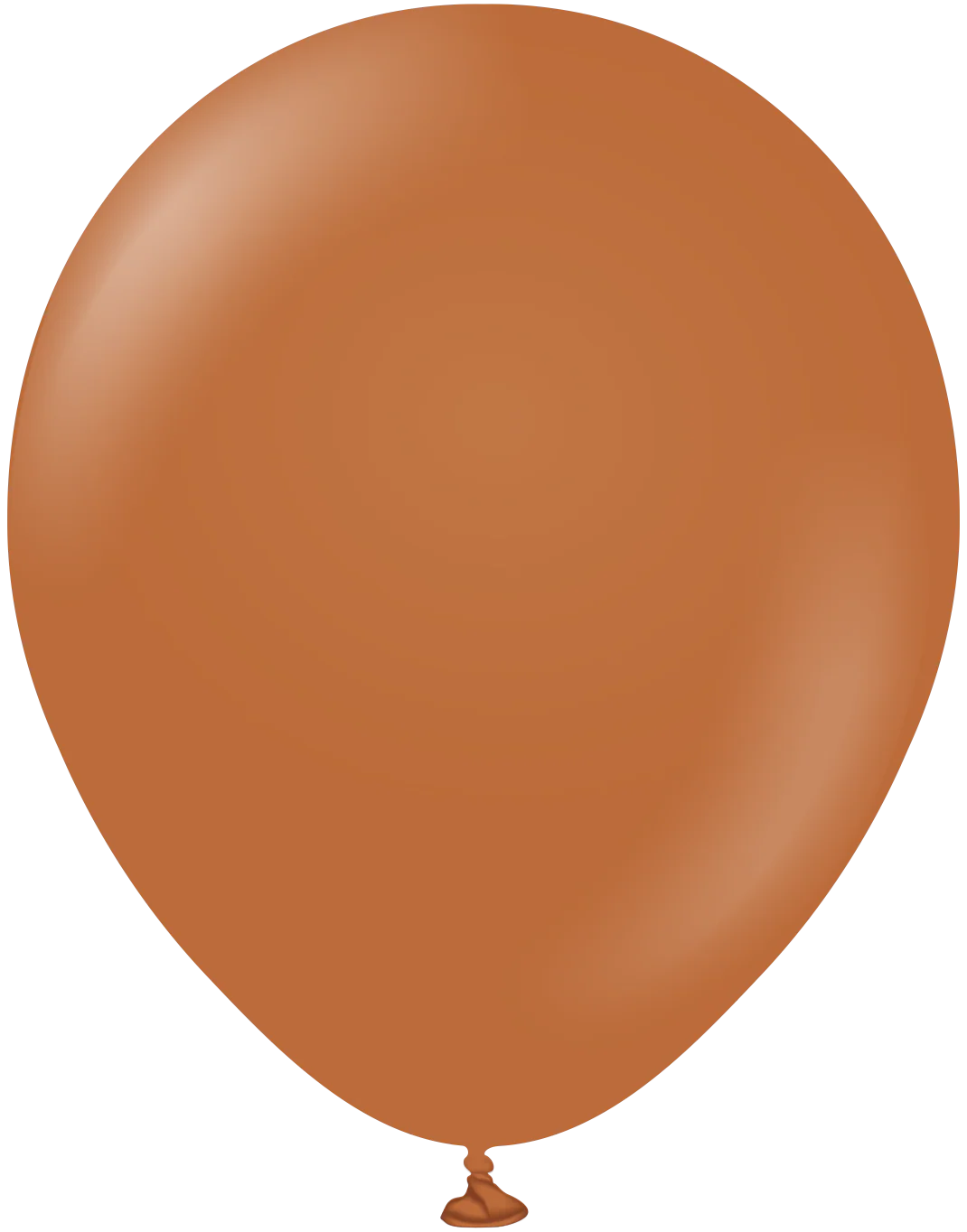 12" Kalisan Latex Balloons Standard Caramel Brown (50 Per Bag)