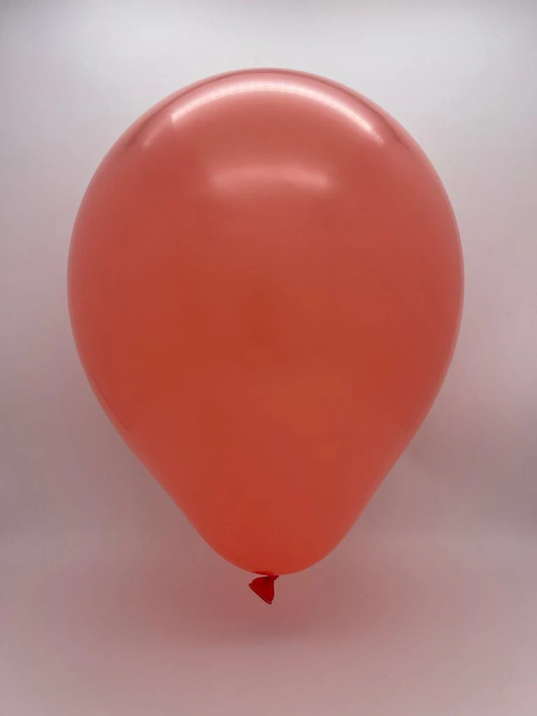 12" Kalisan Latex Balloons Standard Coral (50 Per Bag) - Image 2