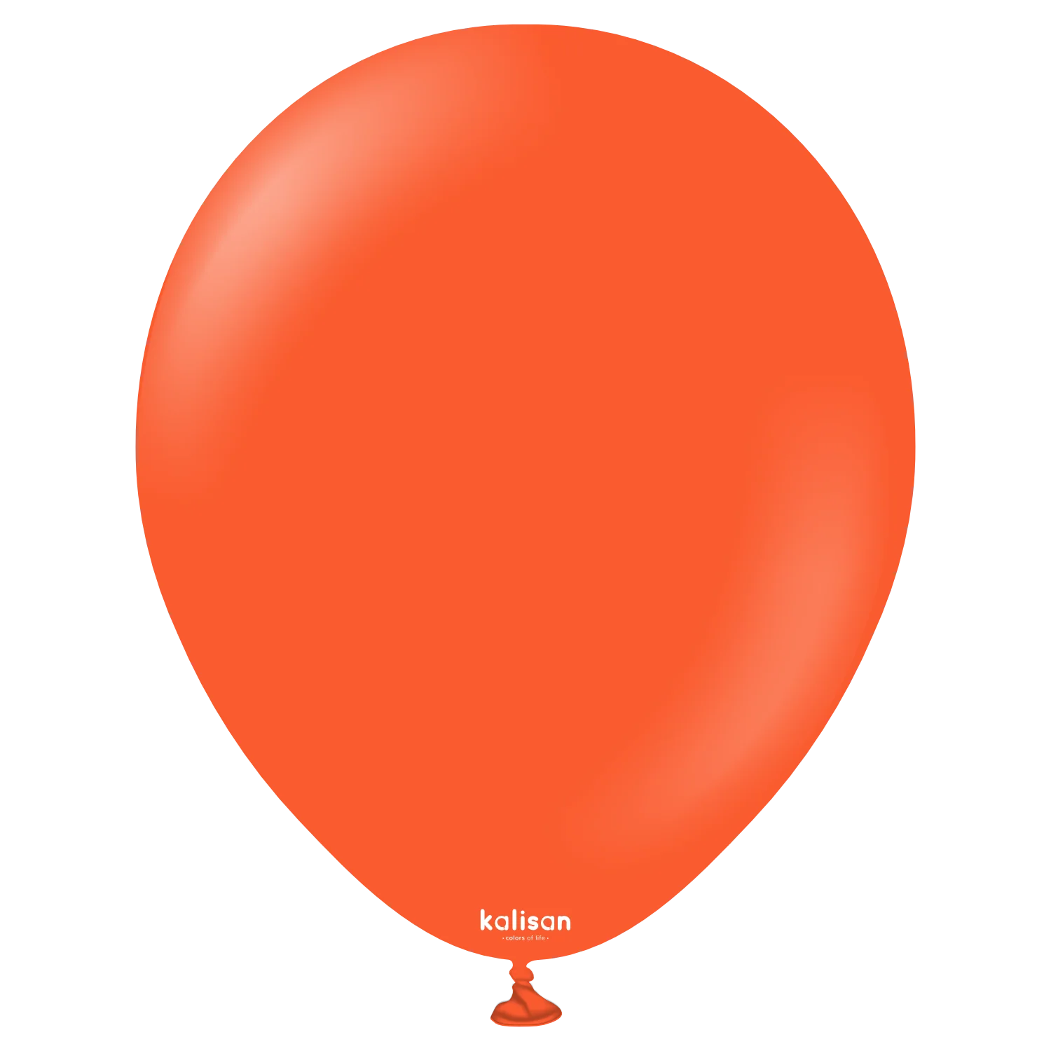 12" Kalisan Latex Balloons Standard Flame Orange (50 Per Bag)