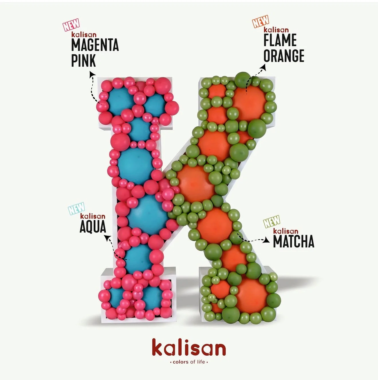 12" Kalisan Latex Balloons Standard Magenta Pink (50 Per Bag) - Image 4