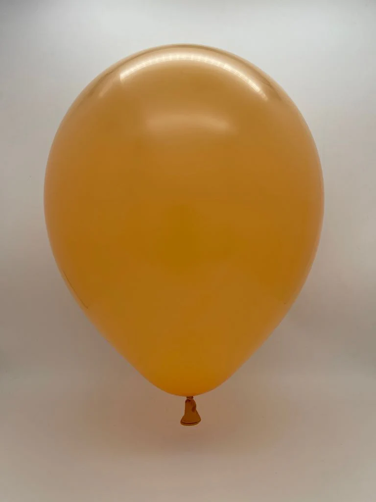 12" Kalisan Latex Balloons Standard Peach (50 Per Bag) - Image 2