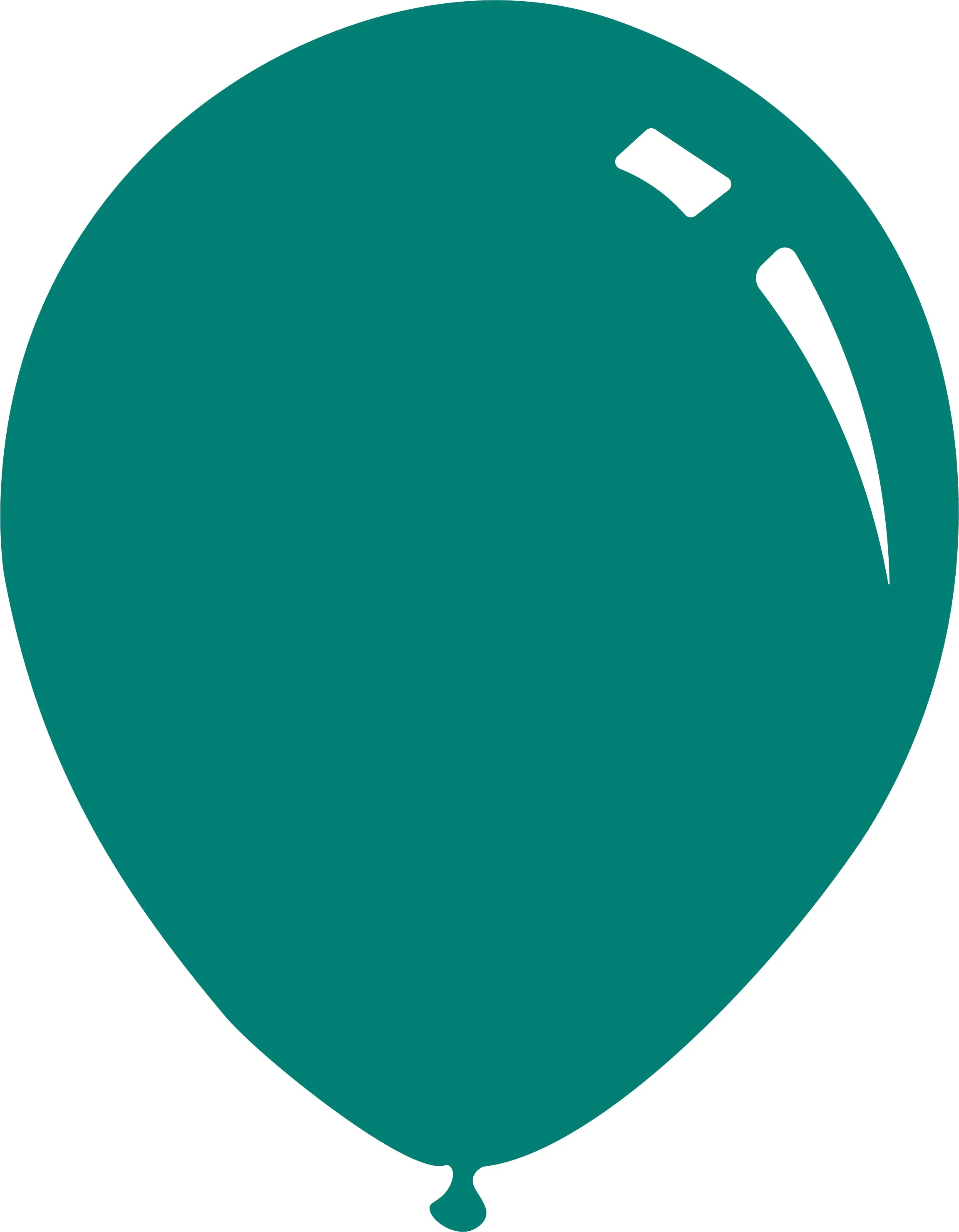12" Metallic Emerald Green Decomex Latex Balloons (100 Per Bag)