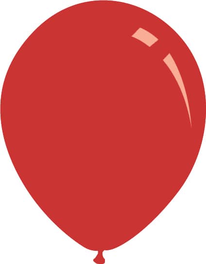 12" Metallic Red Decomex Latex Balloons (100 Per Bag)