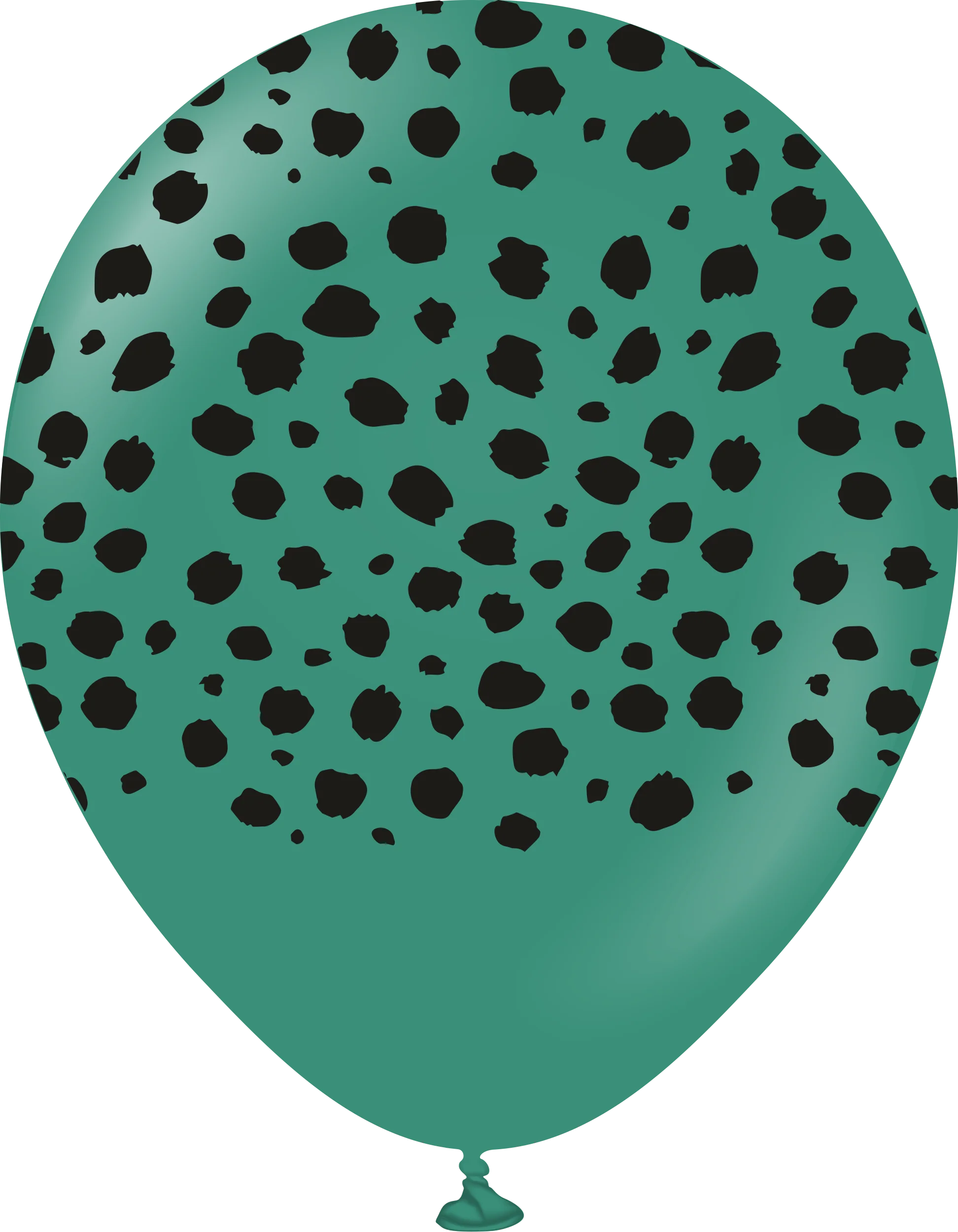 12" Safari Cheetah Printed Sage Retro Kalisan Latex Balloons (25 Per Bag)