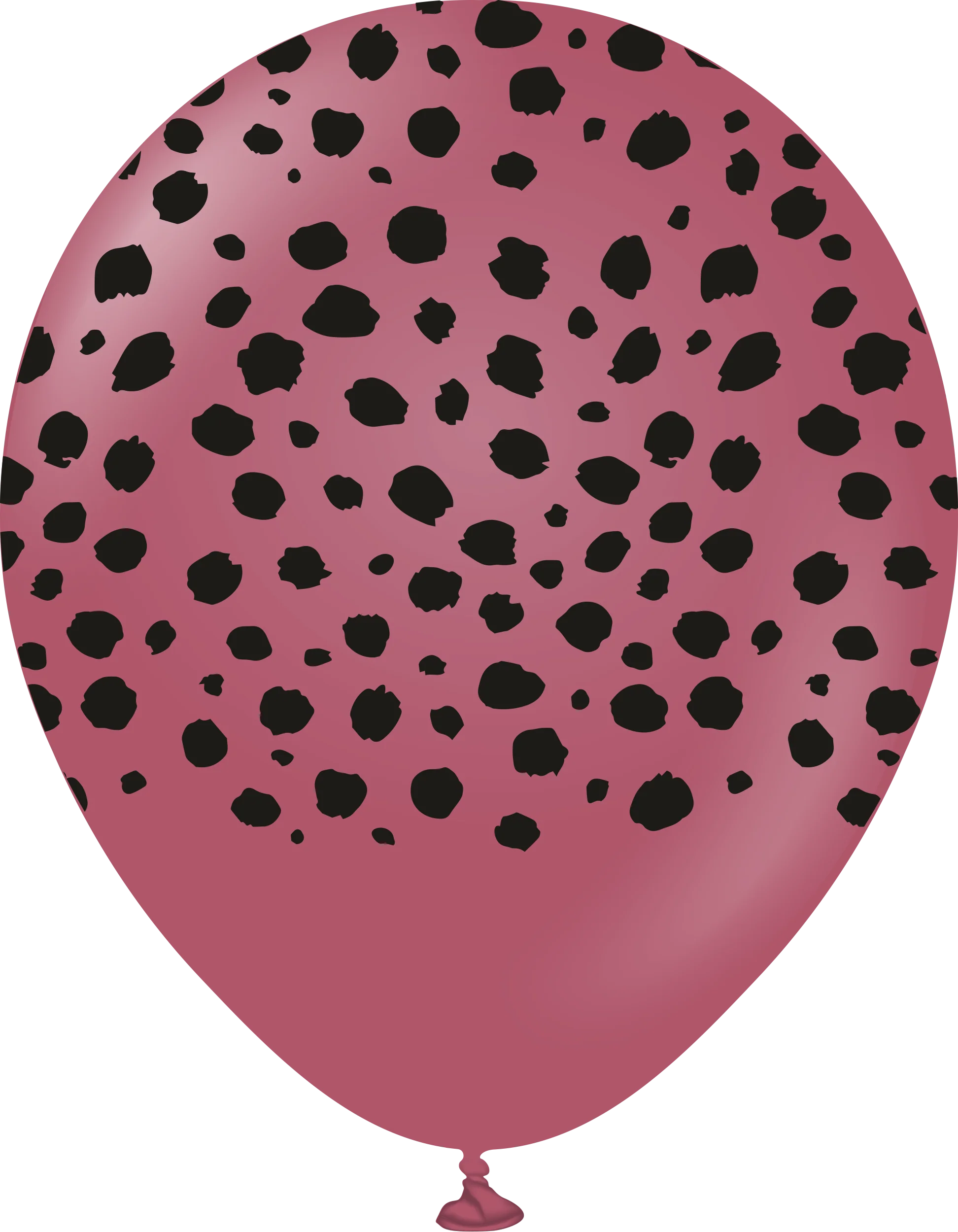 12" Safari Cheetah Printed Wild Berry Retro Kalisan Latex Balloons (25 Per Bag)