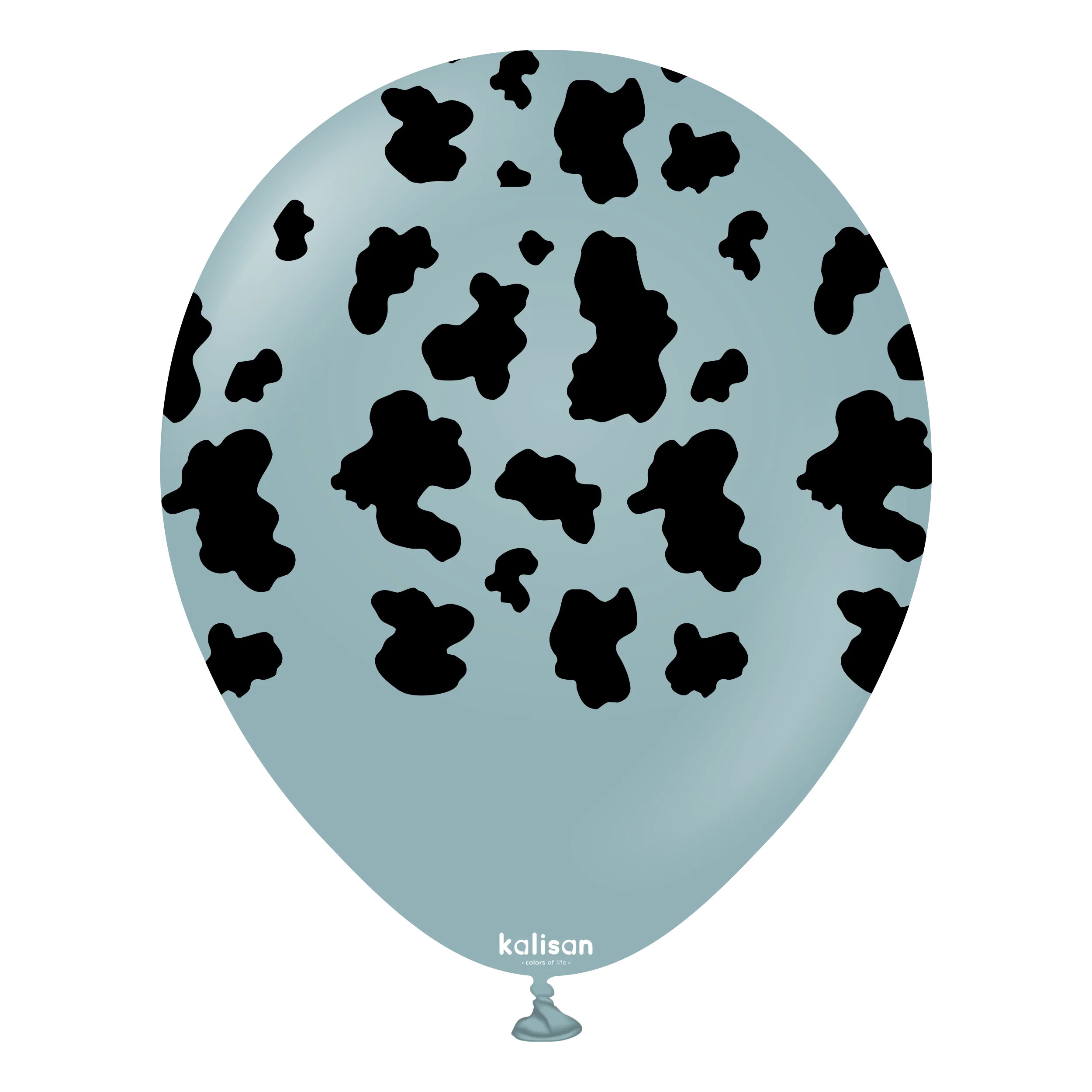 12" Safari Cow Printed Storm Kalisan Latex Balloons (25 Per Bag)