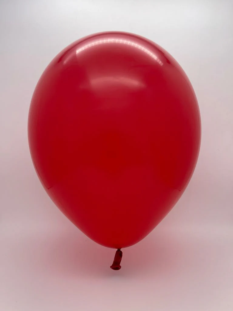12" Standard Ruby Red Decomex Latex Balloons (100 Per Bag) - Image 2