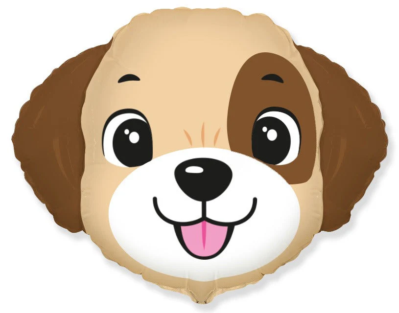 12" Airfill Only (Sticks Sold Separately) Dog Head Mini Foil Balloon