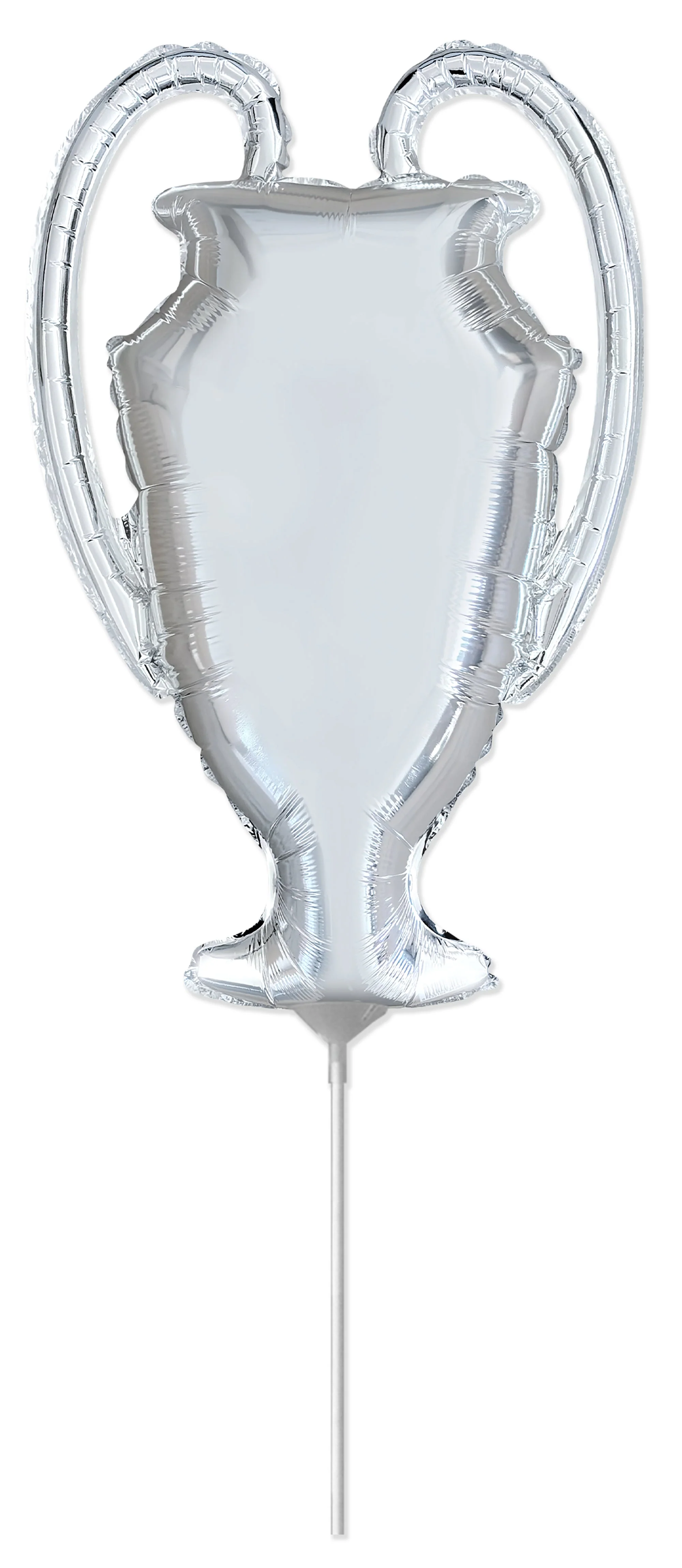12" Airfill Only Trophy Silver Foil Balloon